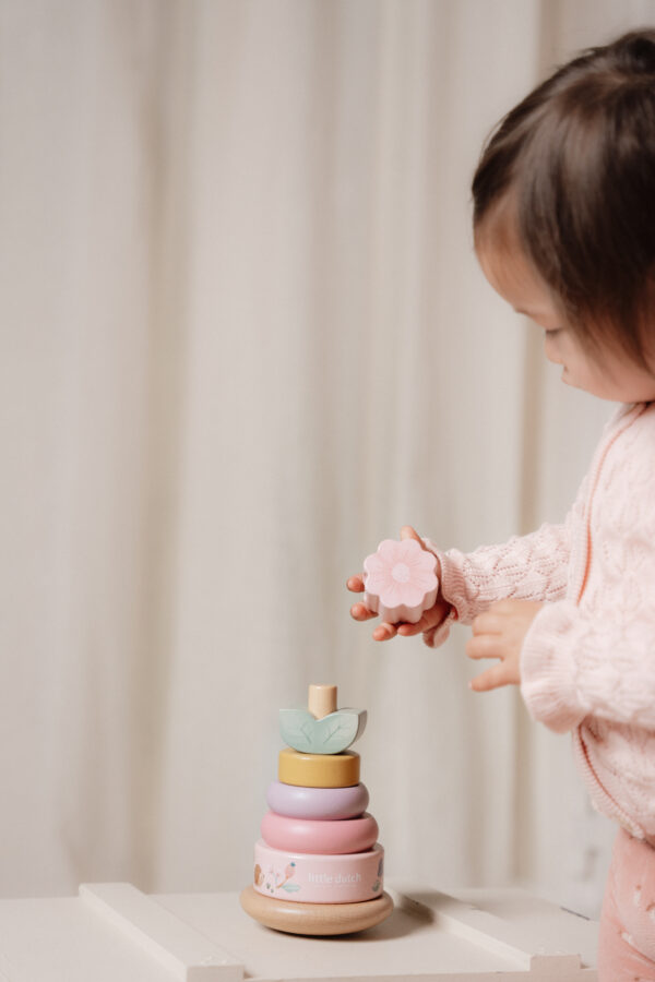 Rocking ring stacker wood - Fairy Garden FSC